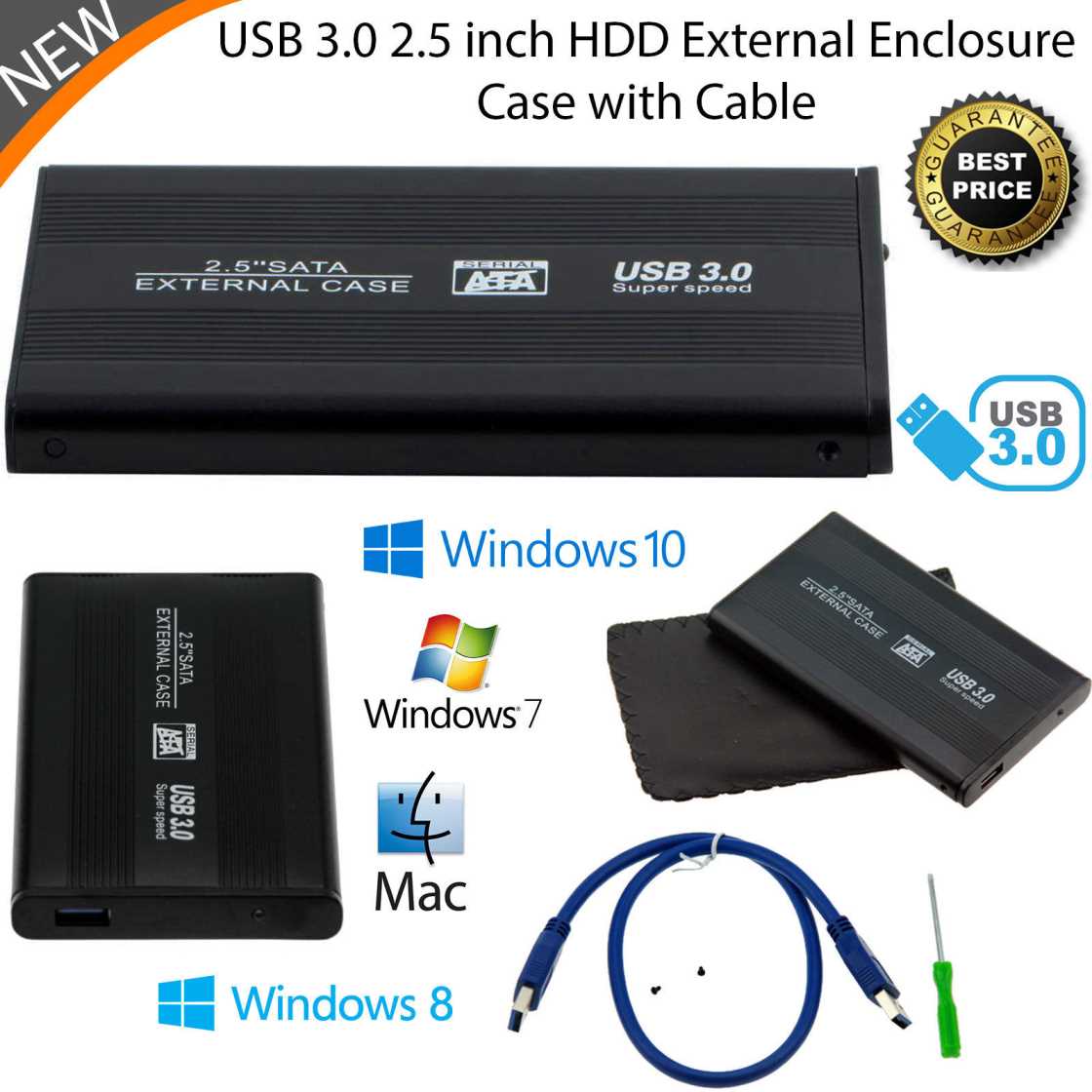 cheap usb 3 hdd external caddy