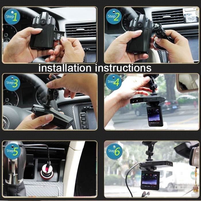 Car Dashboard Security Dash Camera DVR CCTV With Night Vision Recorder