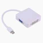 Mini Display Port Thunderbolt to VGA HDMI DVI Adapter for MacBook Pro