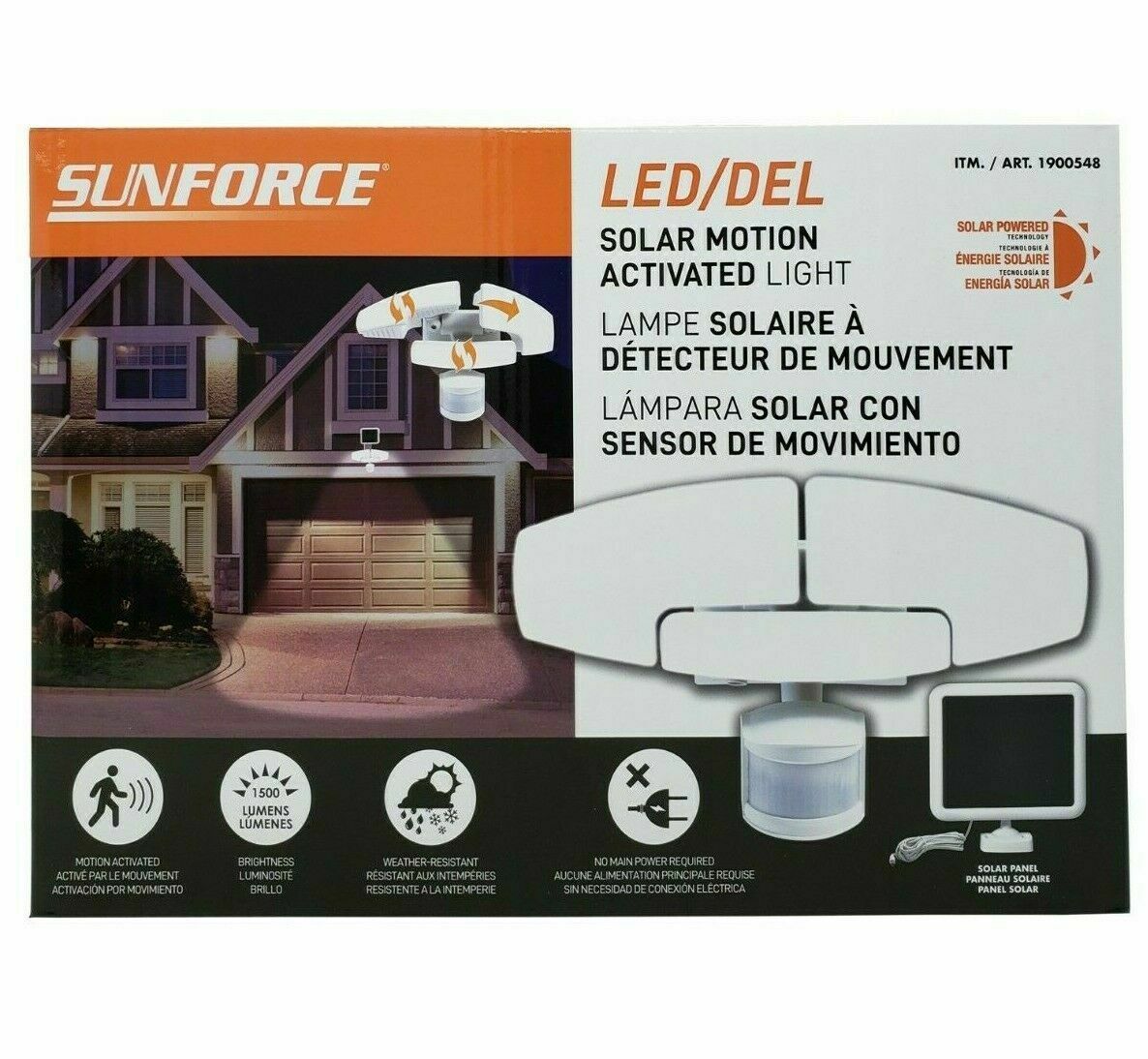 Sunforce 1500 Lumen LED Solar light