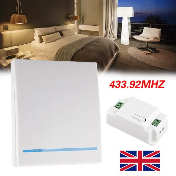 RF Wireless Kinetic Light Switch with Relay Receiver AC 110V 220V 433Mhz Remotes - Image 7