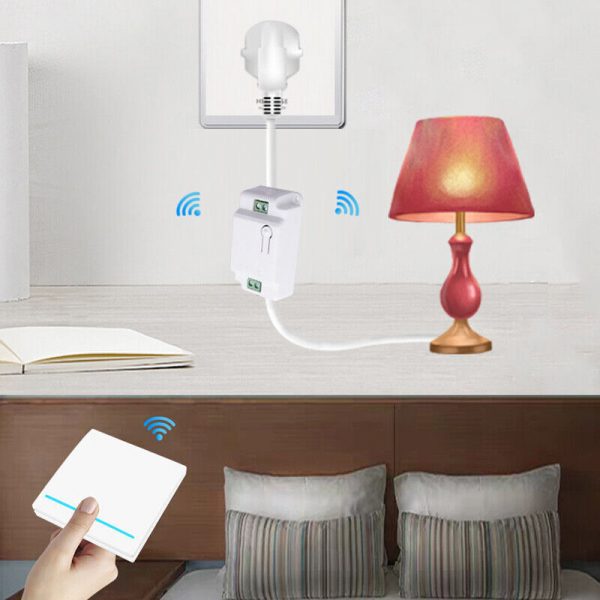 RF Wireless Kinetic Light Switch with Relay Receiver AC 110V 220V 433Mhz Remotes - Image 2