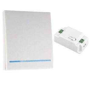 RF Wireless Kinetic Light Switch with Relay Receiver AC 110V 220V 433Mhz Remotes