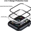 For Apple Watch Case Series 9 8 7 6 5 4 SE Tempered Screen Protector Cover - Image 4