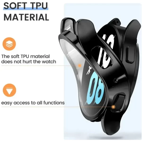 For Samsung Galaxy Watch 6 40mm / 44mm Screen Protector TPU Case Cover - Image 4