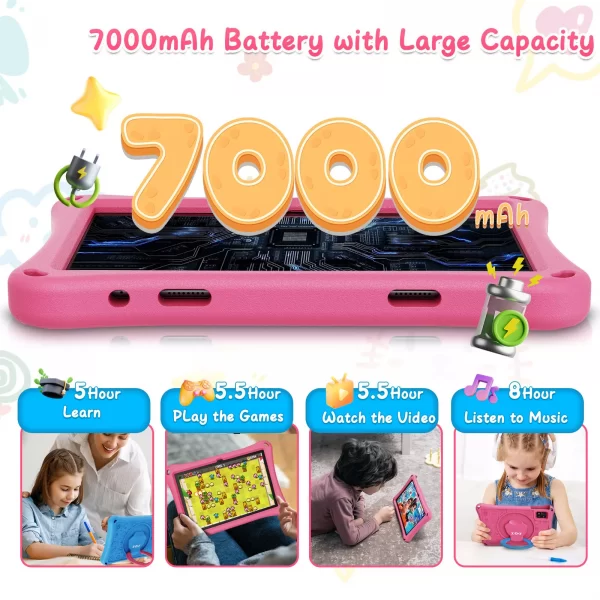 Android 14 Kids Tablet 10 inch 12GB RAM 128GB ROM WIFI6 Quad Core 7000mAh Tab UK - Image 5