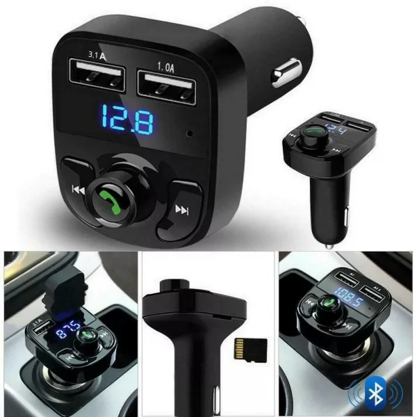 Car Wireless Bluetooth FM Transmitter MP3 Player USB Car Charger Adapter UK - Image 6