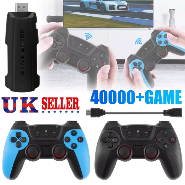 X2 PRO 4K Retro Game Stick Console Plug&Play 41000+ Games 2 Wireless Controllers - Image 3