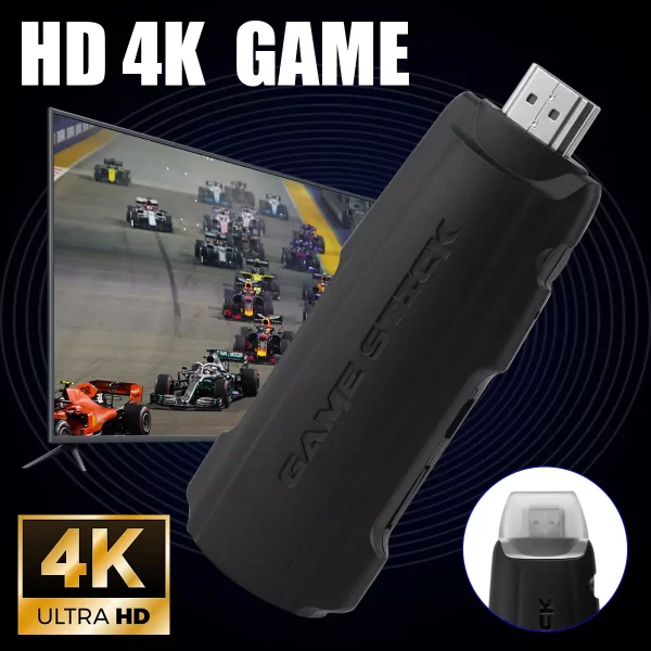 X2 PRO 4K Retro Game Stick Console Plug&Play 41000+ Games 2 Wireless Controllers - Image 5