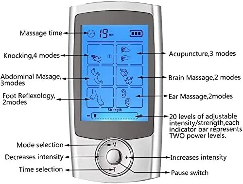 Rechargeable Tens Machine Digital Therapy Full Massager Pain Relief Acupuncture - Image 5