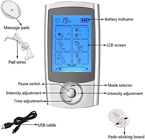 Rechargeable Tens Machine Digital Therapy Full Massager Pain Relief Acupuncture - Image 4