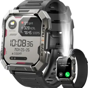 Military Smart Watch Men with Bluetooth Phone Call(Answer/Make Call) Smartwatch