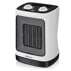 Pro Breeze® 2000W Mini Ceramic Fan Heater - Auto Oscillation & 2 Heat Settings