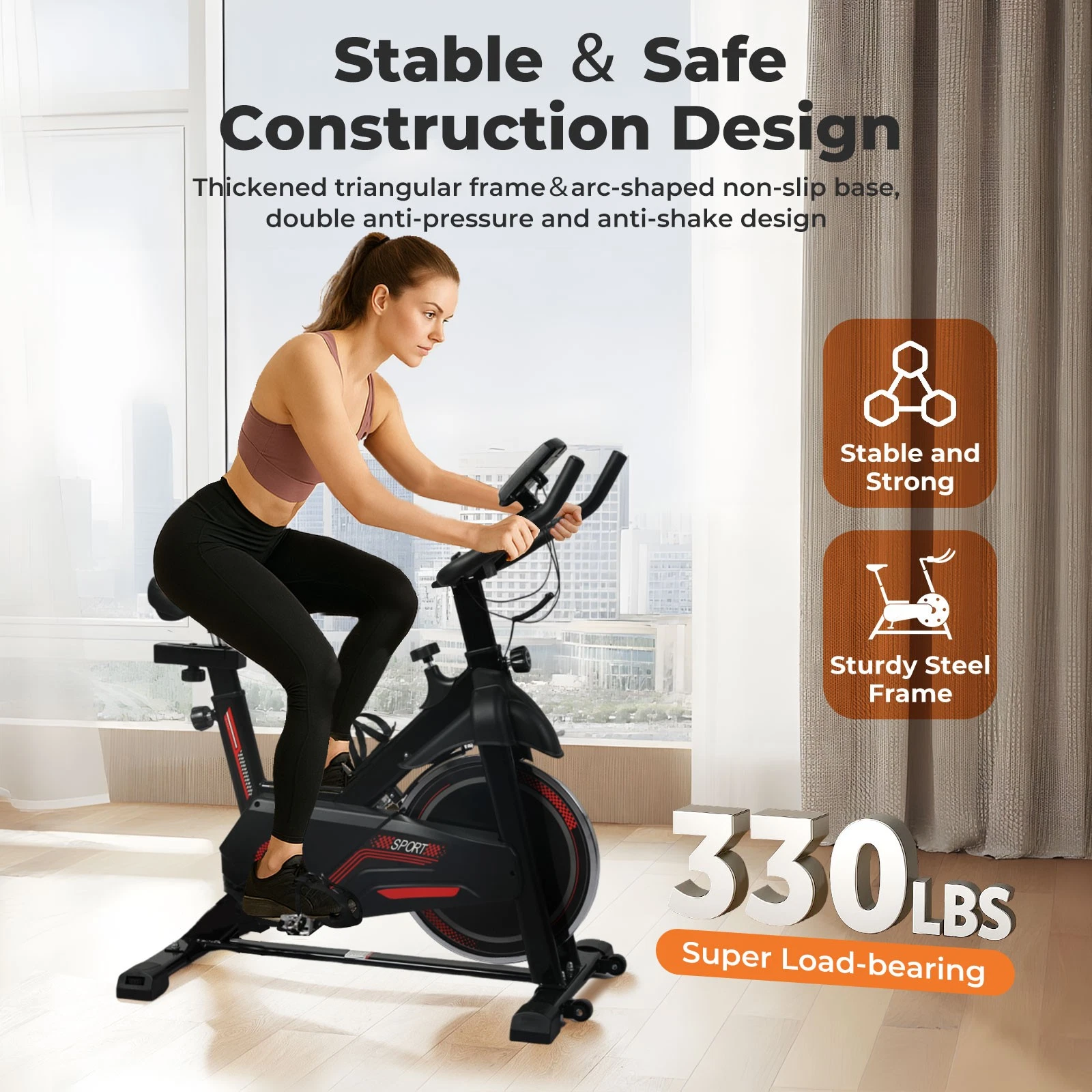 Centra Magnetic Exercise Bike Smart Cardio Cycle Spinning Bike Training Fitness - Image 5