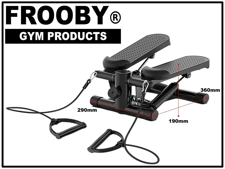 Mini Stepper LCD Display Home Workout Machine Arm Leg Exercise with Rope Mat 452 - Image 3