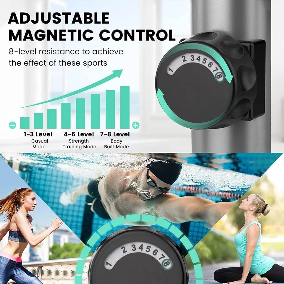 Magnetic Elliptical Cross Trainer Training for Home Gym Workout Fitness Cardio - Image 7