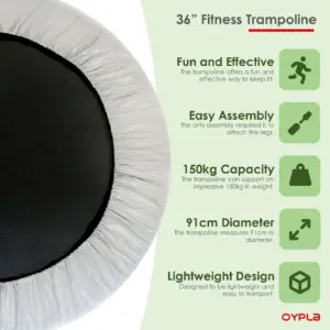 NEW! 36" Sport Mini Fitness Exercise Aerobic Bouncer Trampoline Home Gym