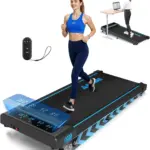 4-in-1 Walking Pad with 9% Incline, 10KM/H Under Desk LED display Remote