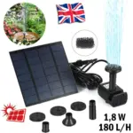 Solar Panel Powered Water Feature Pump Garden Pool Small Pond Aquarium Fountain