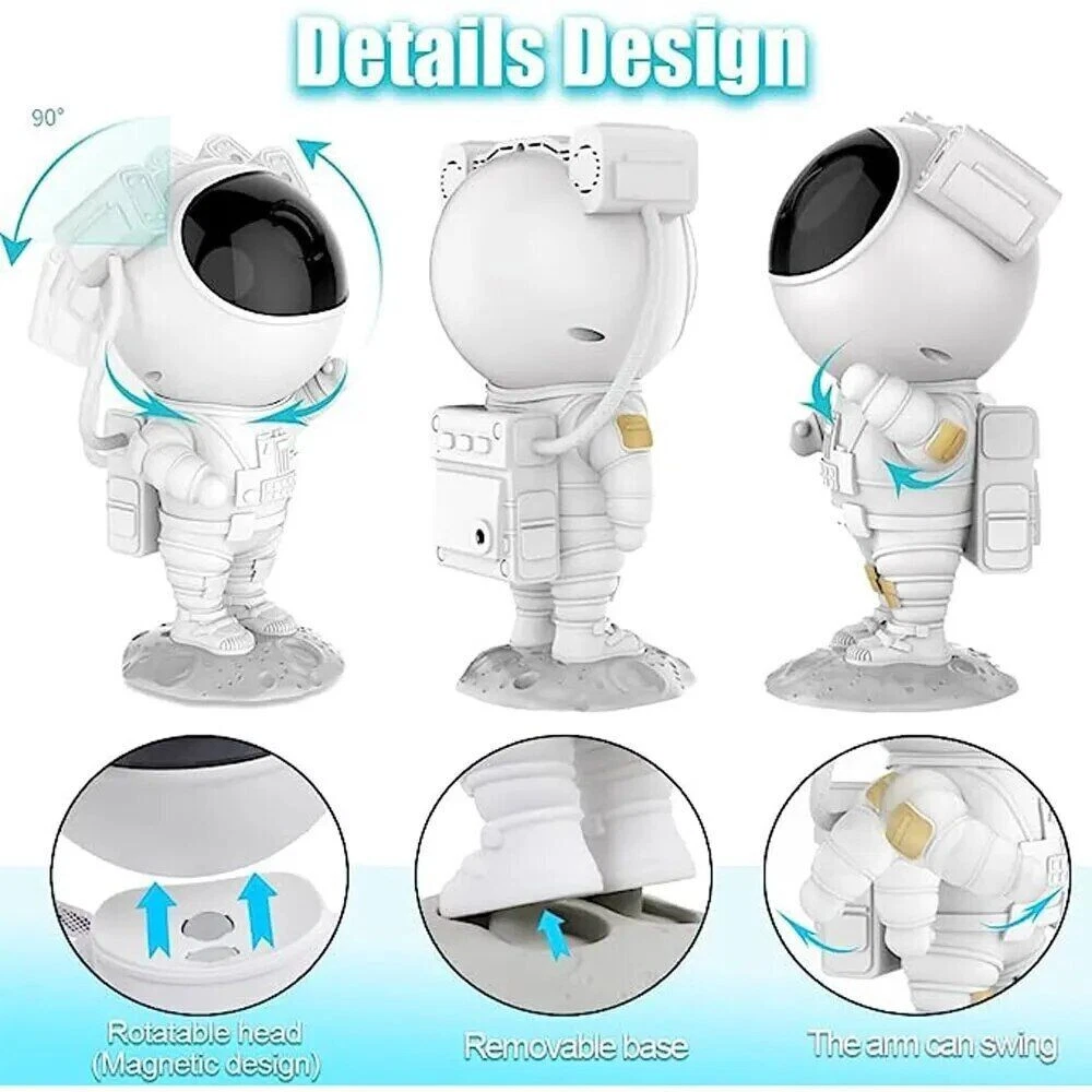 Astronaut Galaxy Starry Light Night Projector LED Lamp Star Space Nebula Remote - Image 7