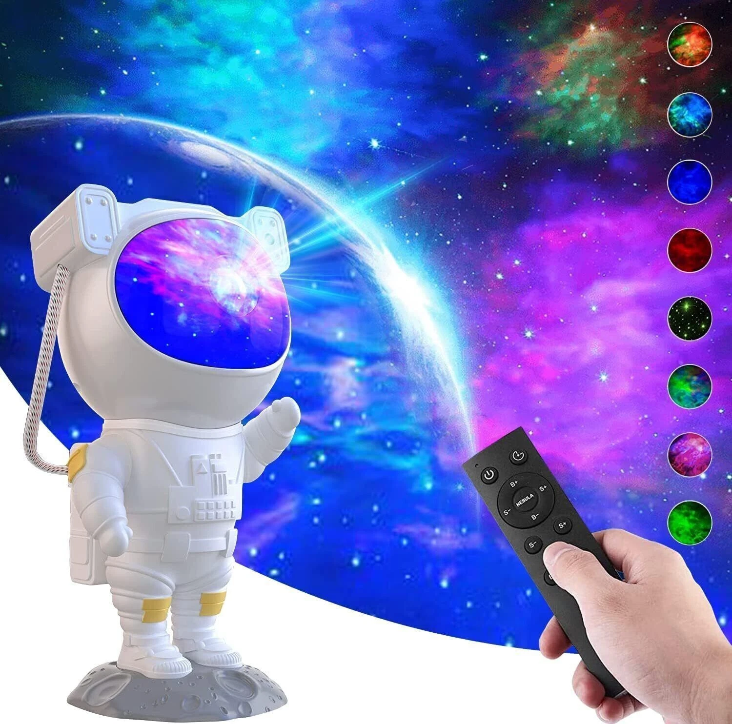 Astronaut Galaxy Starry Light Night Projector LED Lamp Star Space Nebula Remote - Image 9