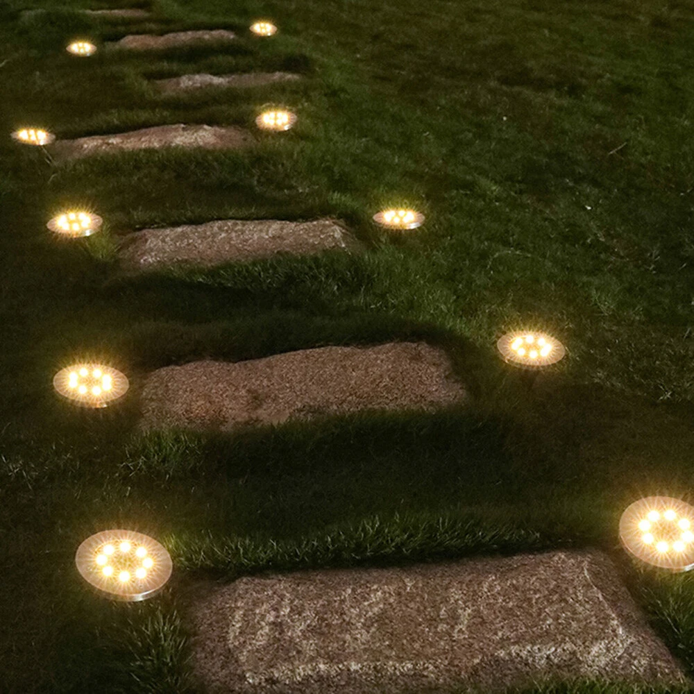 12LED Solar Ground Lights Floor Decking Patio Outdoor Garden Lawn Path Lamp - Image 3