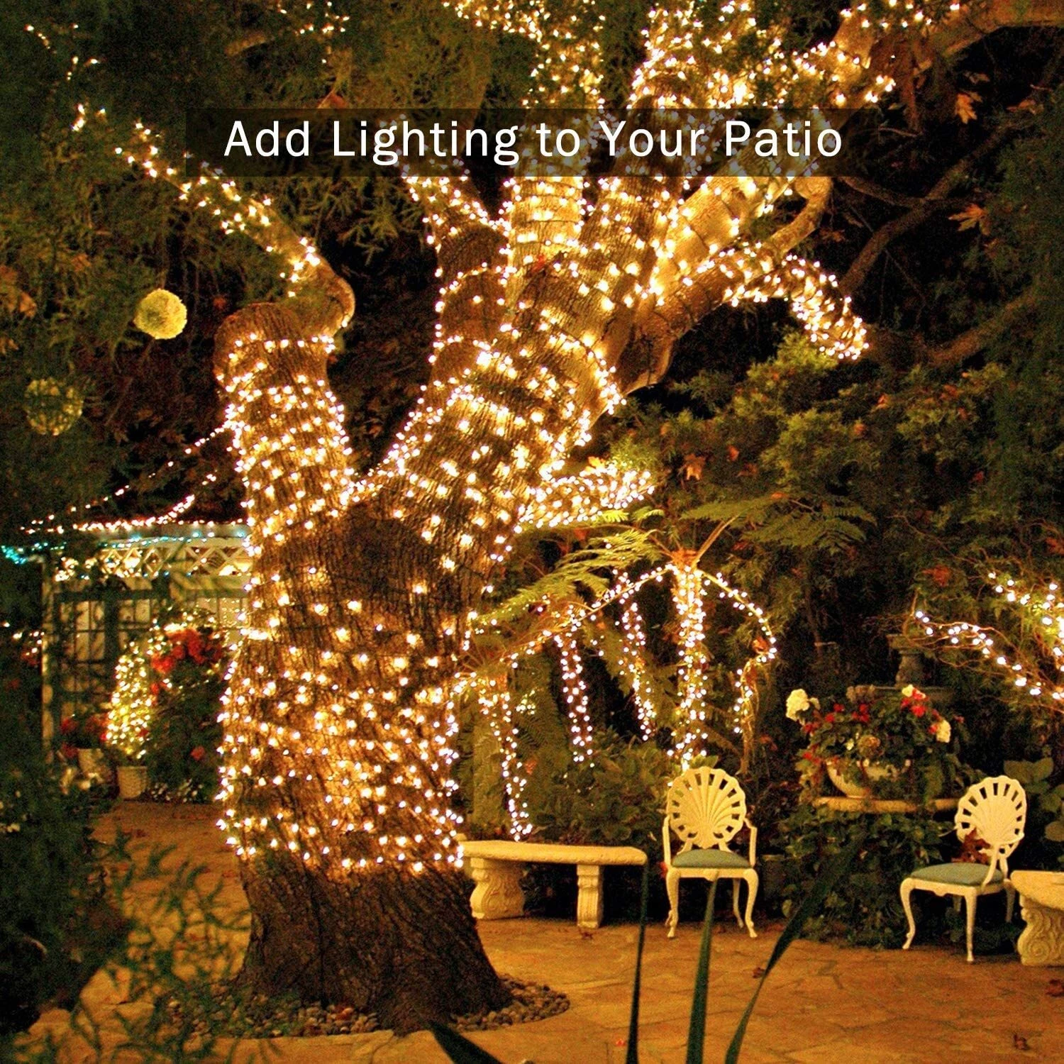 50/100/200/500 LED Solar Power Fairy Garden Lights String Outdoor Xmas Tree Lamp - Image 4