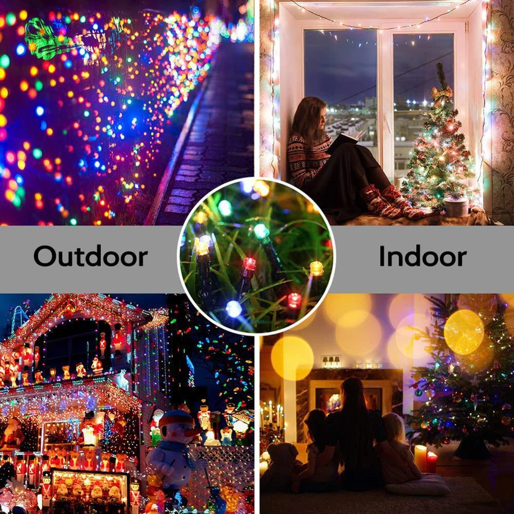 50/100/200/500 LED Solar Power Fairy Garden Lights String Outdoor Xmas Tree Lamp - Image 6