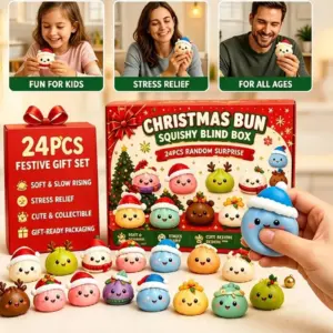 2026 Christmas Advent Calendar, 24-Day Mini Dumpling Squishy Countdown Gift UK